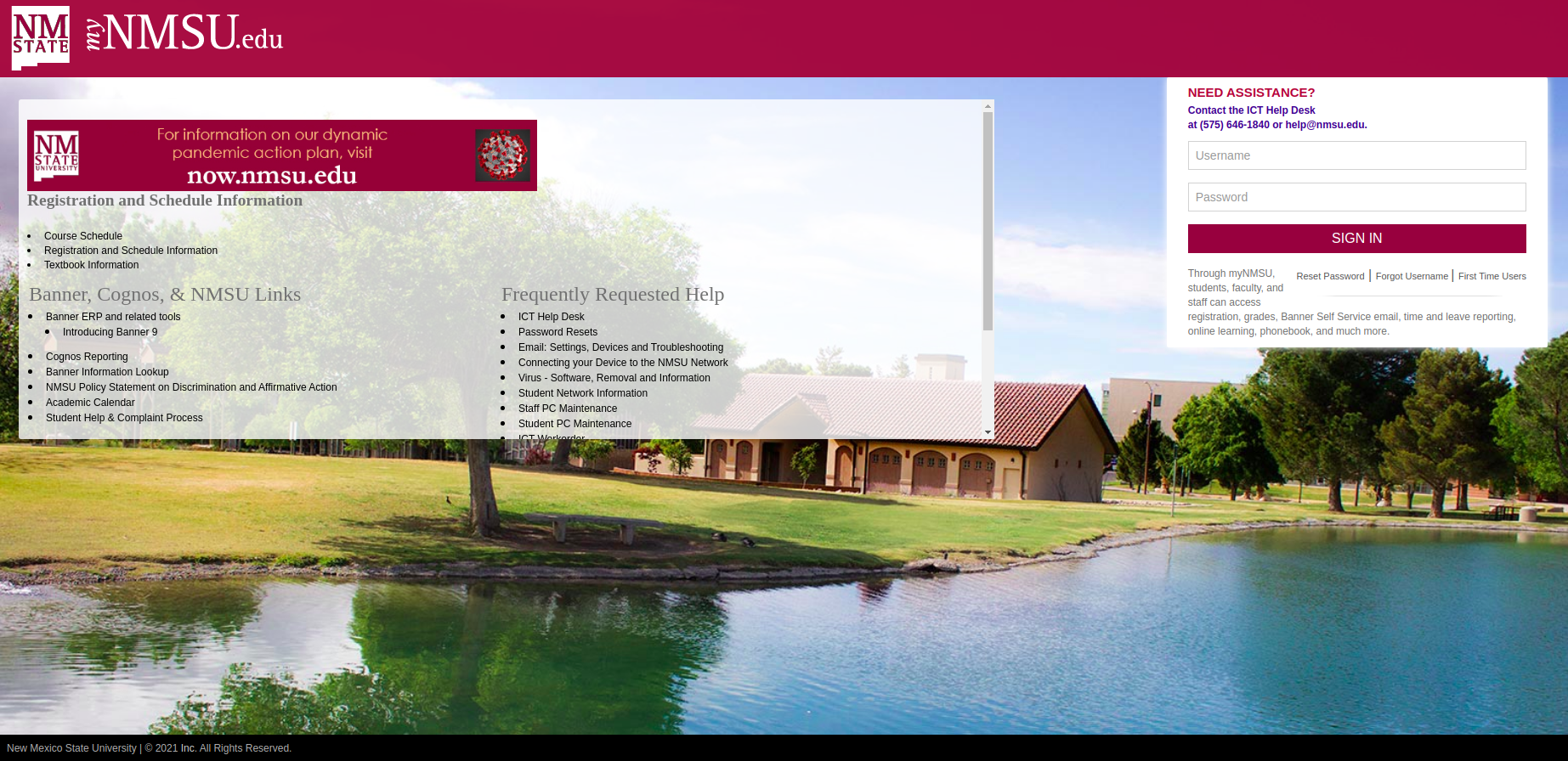 NMSU Login