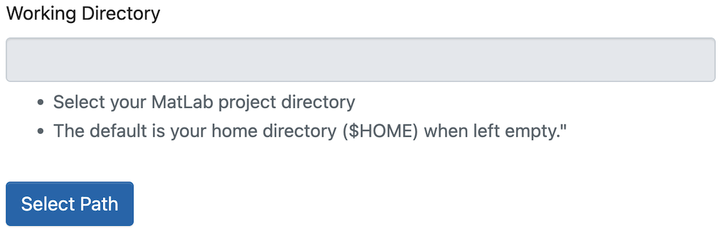 Working Directory